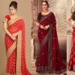 Red Saree Collection : लाल साड़ी पहनना पसंद करती हैं तो इं डिजाइन्स को करे ट्राई