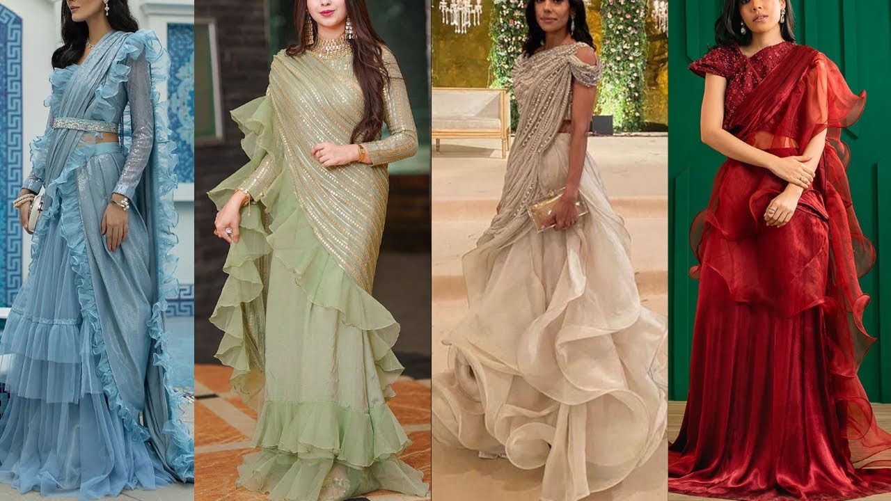 Ruffle Saree Design : दिलों पर कहर ढाने के लिए इस रफ़ल साड़ी को अपने वॉर्डरोब में शामिल करें