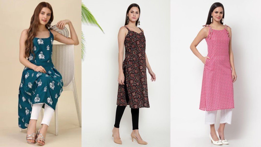 Sleeveless Kurti Collection : स्लीवलेस कुर्तियों का ये शानदार कलेक्शन, देखे डिजाइन