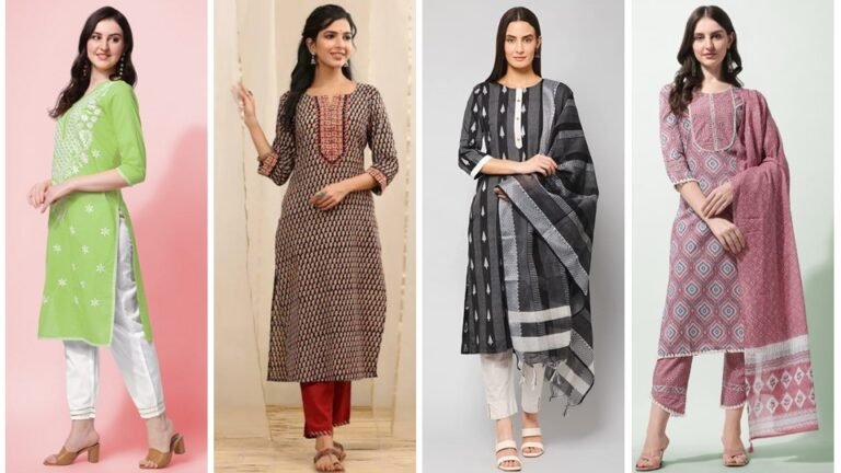 Straight Kurta Set For Women : क्लासी लुक पाने के लिए ट्राई करें खूबसूरत एम्ब्रॉयडरी स्ट्रेट कुर्ता सेट