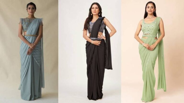 Belt Style Blouse Design : बेल्ट स्टाइल ब्लाउज वाली साड़ियाँ आपकी खूबसूरती मे चार चाँद लगा देंगी