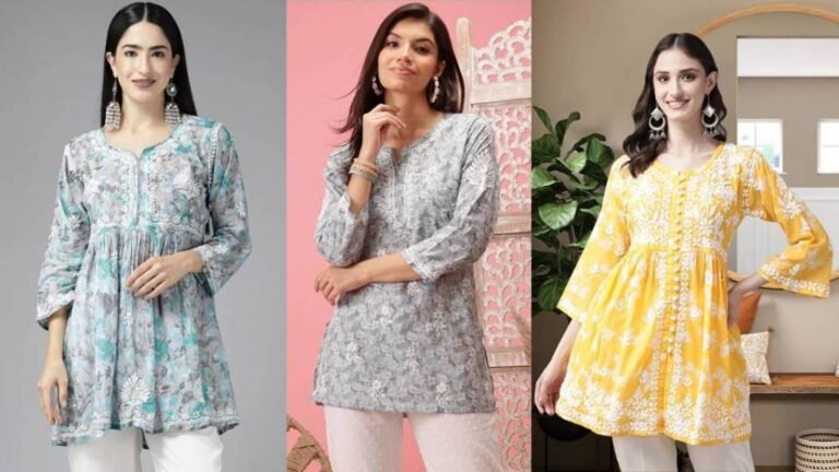 Chikankari Short Kurti के बेहतरीन कलेक्शन जो आपको देंगे अट्रैक्टिव लूक