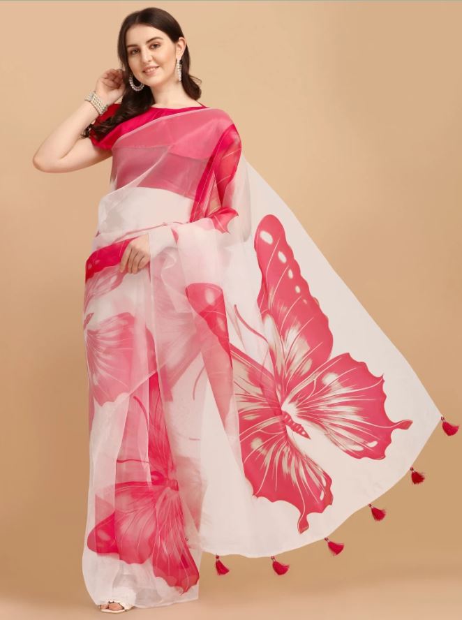 Top Trendy Organza Saree : ऑर्गेंज़ा साड़ियों का अद्भुत और ट्रेंडी कलेक्शन जो आपकी खूबसूरती मे चार चाँद लगा देंगे