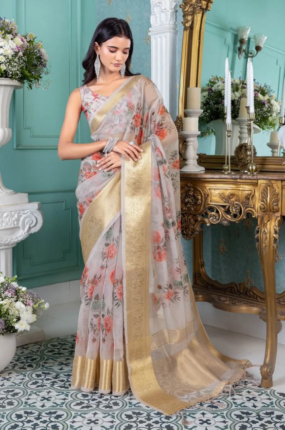 Top Trendy Organza Saree : ऑर्गेंज़ा साड़ियों का अद्भुत और ट्रेंडी कलेक्शन जो आपकी खूबसूरती मे चार चाँद लगा देंगे