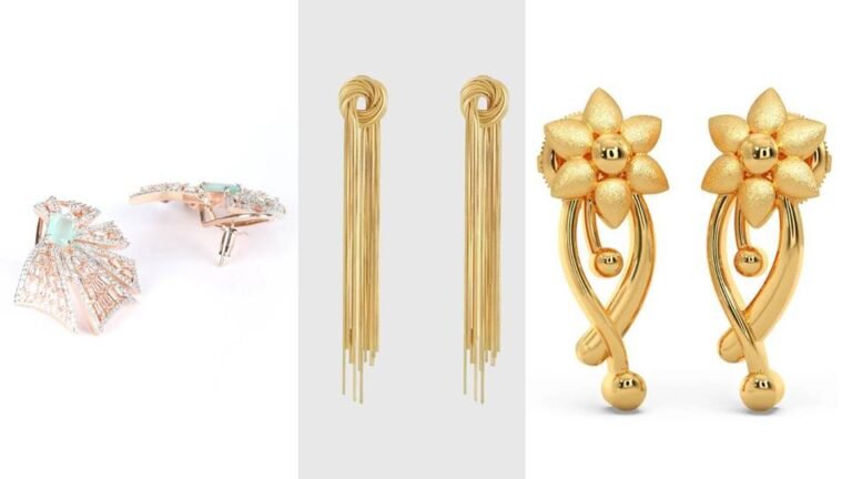 Gold Earring Design : गोल्डन ईयररिंग्स के बेहद खूबसूरत डिजाइन आपको देंगे नया और अनोखा लुक