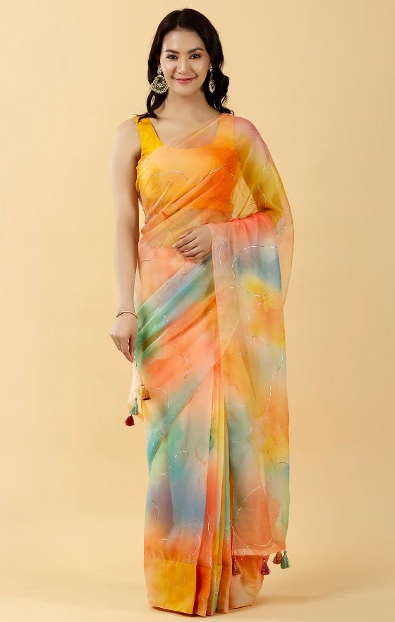 Top Trendy Organza Saree : ऑर्गेंज़ा साड़ियों का अद्भुत और ट्रेंडी कलेक्शन जो आपकी खूबसूरती मे चार चाँद लगा देंगे