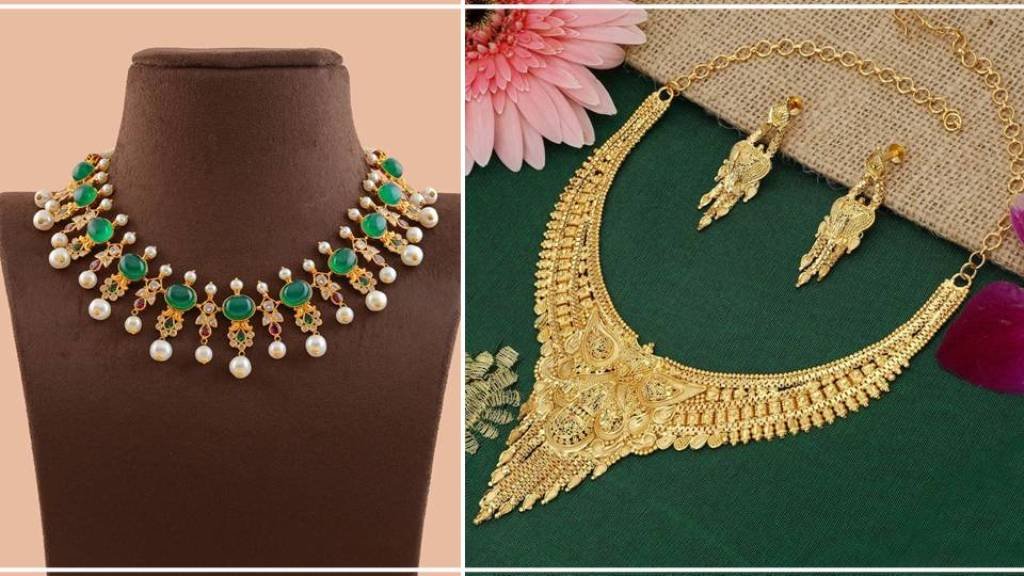 Necklace Design : बेहद खूबसूरत और परफेक्ट लूक देंगे ये नेकलेस सेट, देखे डिज़ाइन