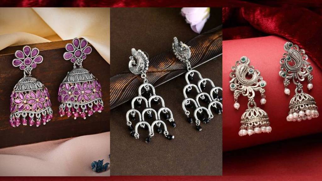 Earrings Design : खास मौके पर ऑक्साइड ईयररिंग्स आपको शानदार लुक देंगे, आप भी करे ट्राई