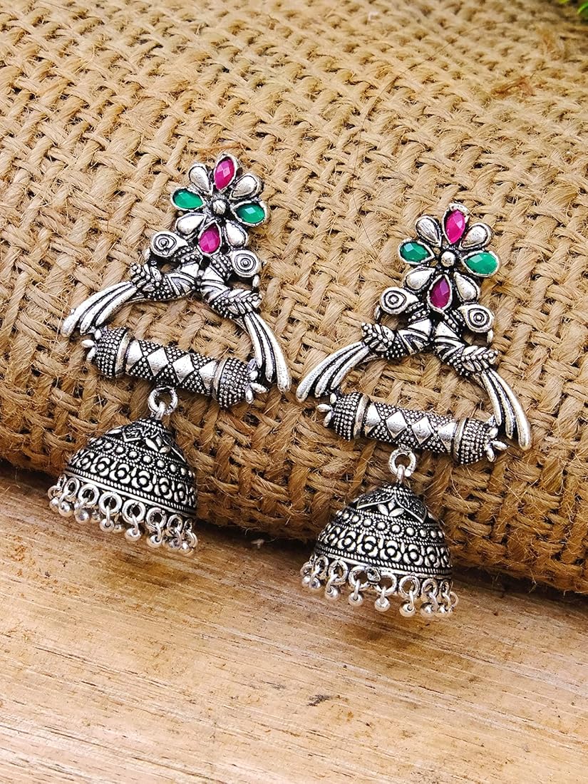 Earrings Design : खास मौके पर ऑक्साइड ईयररिंग्स आपको शानदार लुक देंगे, आप भी करे ट्राई