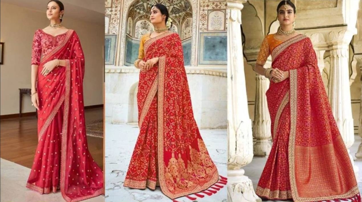 Red Bridal Saree