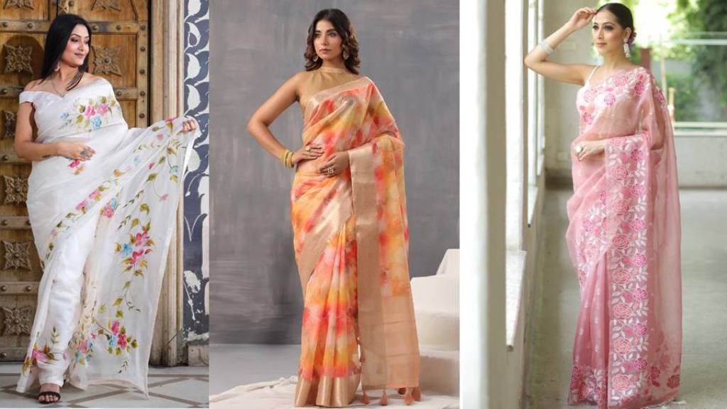 Top Trendy Organza Saree : ऑर्गेंज़ा साड़ियों का अद्भुत और ट्रेंडी कलेक्शन जो आपकी खूबसूरती मे चार चाँद लगा देंगे