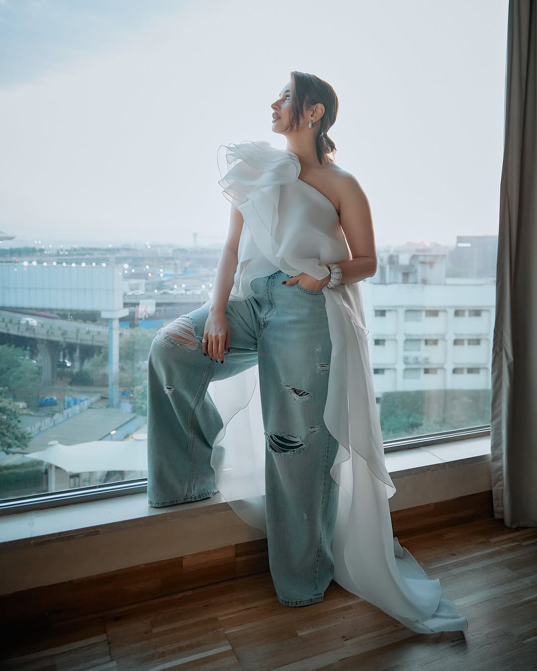 Tamannaah Bhatia's White and Denim fashion, see photos