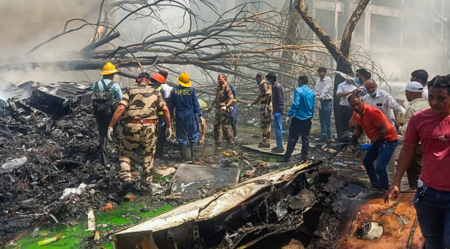 Plane crash near Ahmedabad airport