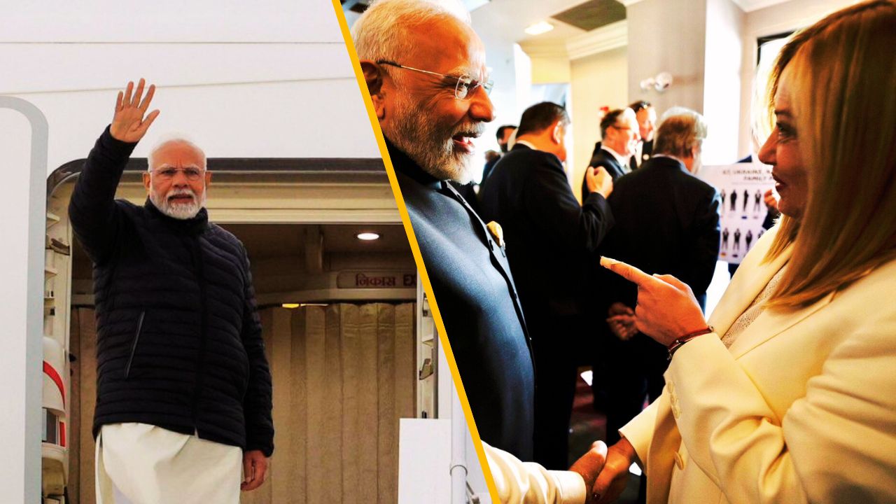 PM Modi Meloni G7 Meeting