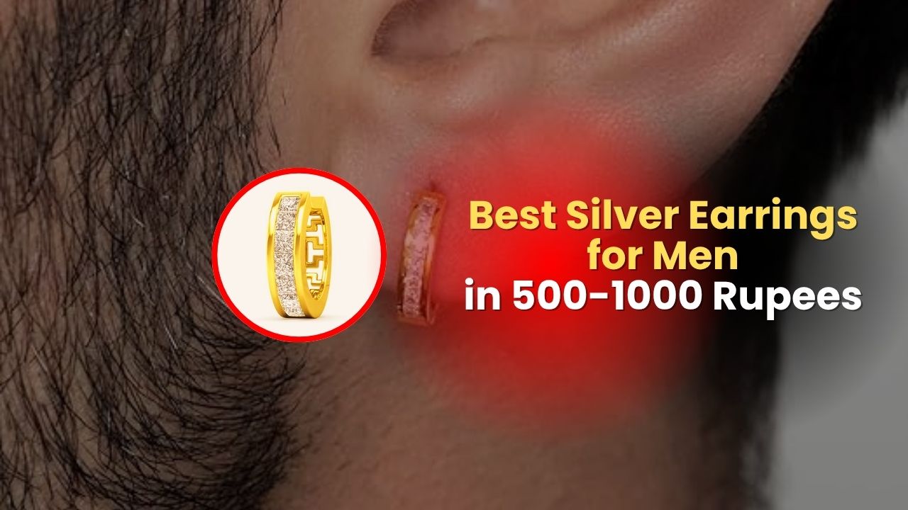 Best Silver Earrings for Men in 500-1000 Rupees