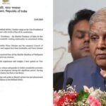Vice President Jagdeep Dhankhar suddenly resigned, citing health reasons