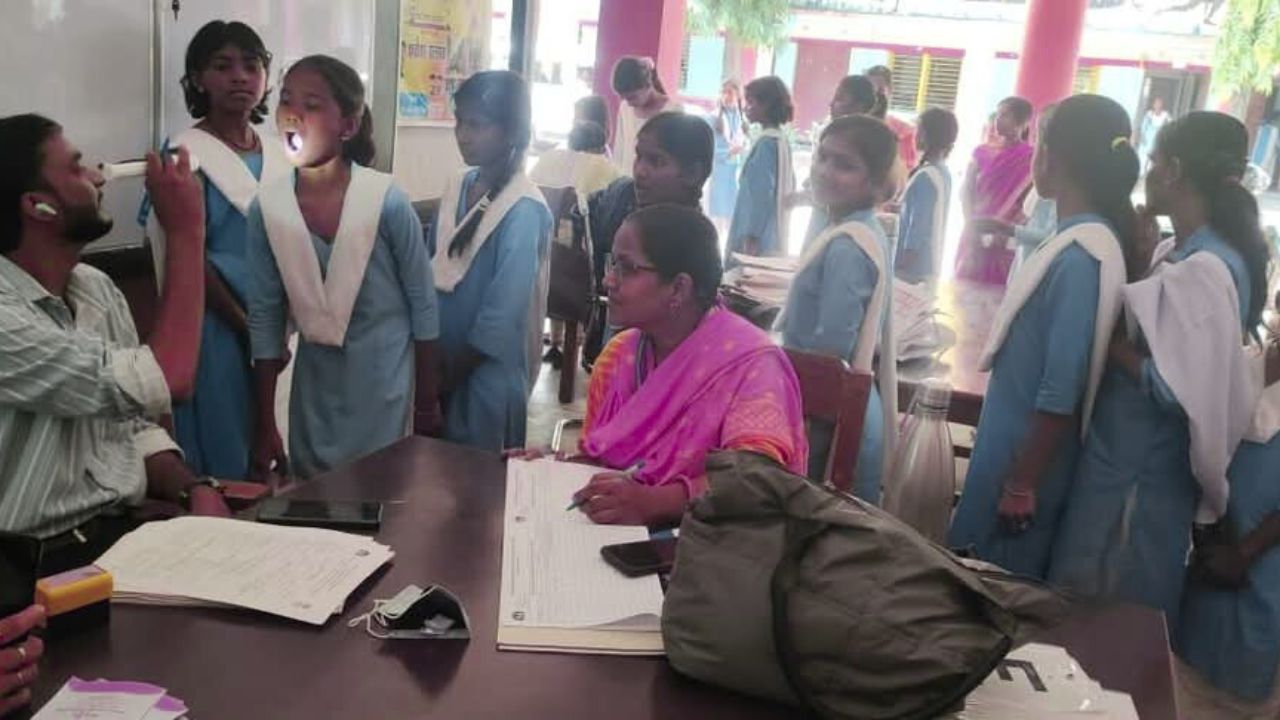 singarauli TB mukt abhiyaan, pradhaanamantree TB mukt bhaarat, svaasthy vibhaag singarauli, TB jaanch shivir,