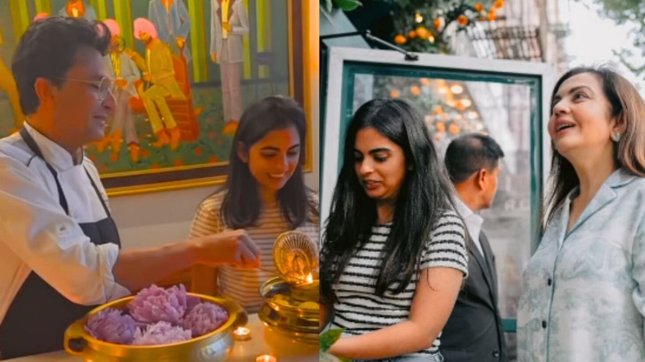 Nita and Isha Ambani visited Chef Vikas Khanna's restaurant