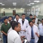 Collector Gaurav Bainal inspected the medical college.