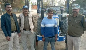 खनिज अधिकारी सुश्री आकांक्षा पटेल की त्वरित कार्रवाई,बिना पास गिट्टी ले जाते ट्रैक्टर जब्त