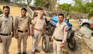 अवैध रेत परिवहन पर सासन पुलिस की बड़ी कार्रवाई, ट्रैक्टर-ट्रॉली जब्त