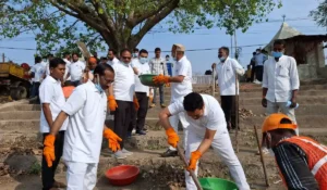 जनभागीदारी के साथ सिंगरौली विधायक ने किया श्रमदान,दिया स्वच्छता का संदेश