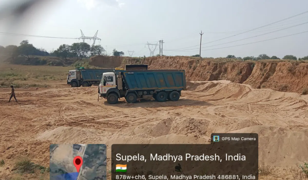 खनिज विभाग की संयुक्त कार्रवाई,161 घन मीटर रेत जब्त।