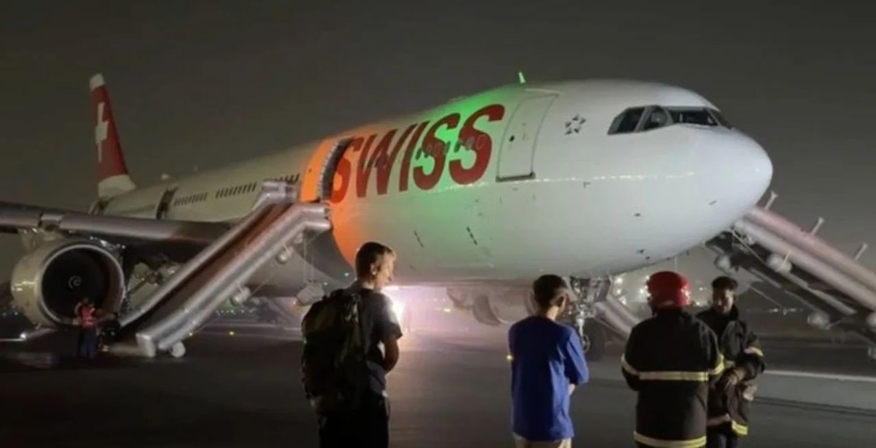 दिल्ली एयरपोर्ट पर SWISS फ्लाइट के इंजन में आग, 6 यात्री घायल | LX147 घटना अपडेट
