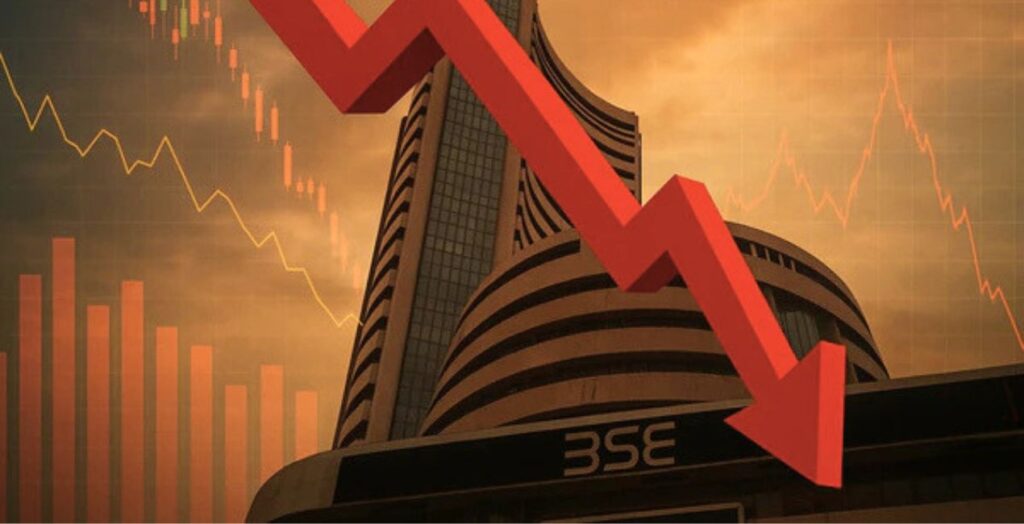 Sensex-Nifty Down : तेल की कीमतों में उछाल और FII बिकवाली से बाजार में भारी गिरावट