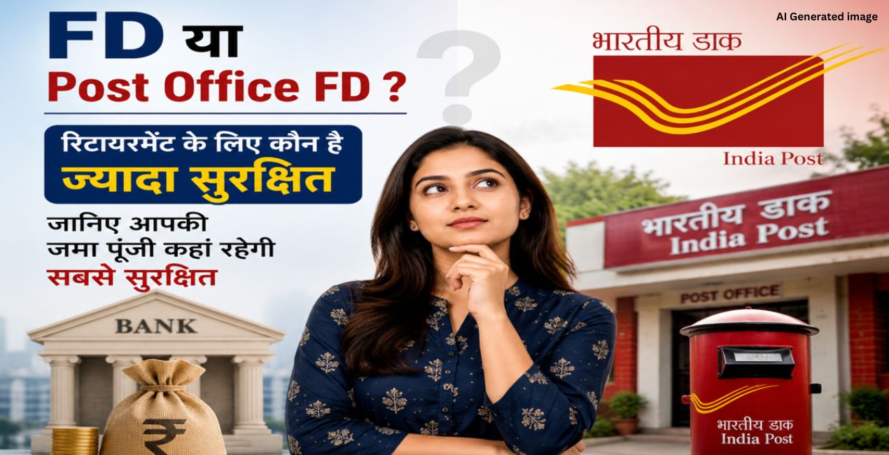 बैंक FD और पोस्ट ऑफिस FD के बीच सुरक्षा और गारंटी का बड़ा अंतर निवेशकों के लिए अहम है।
