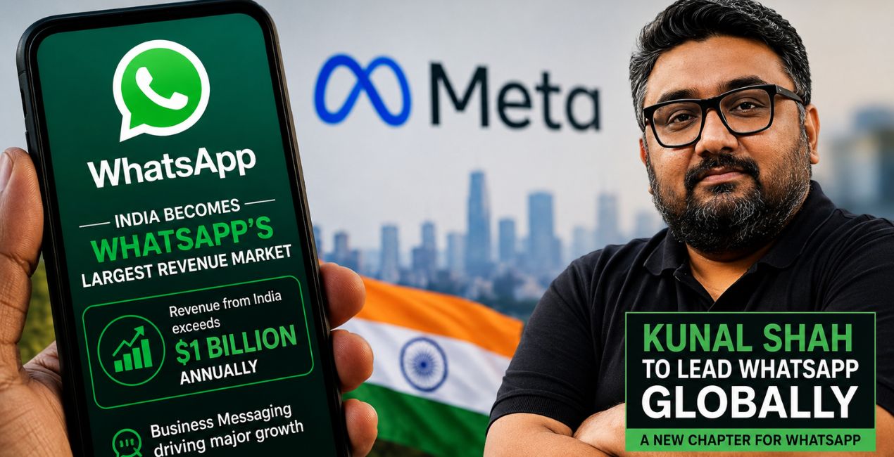WhatsApp News : भारत से WhatsApp को सालाना $1 Billion से अधिक Revenue