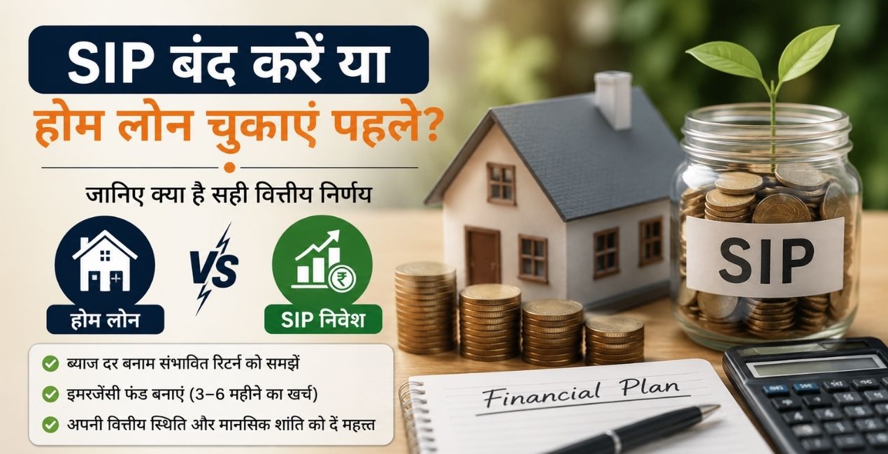 SIP बंद करके पहले होम लोन चुकाएं या निवेश जारी रखें? जानिए क्या कहते हैं वित्तीय विशेषज्ञ