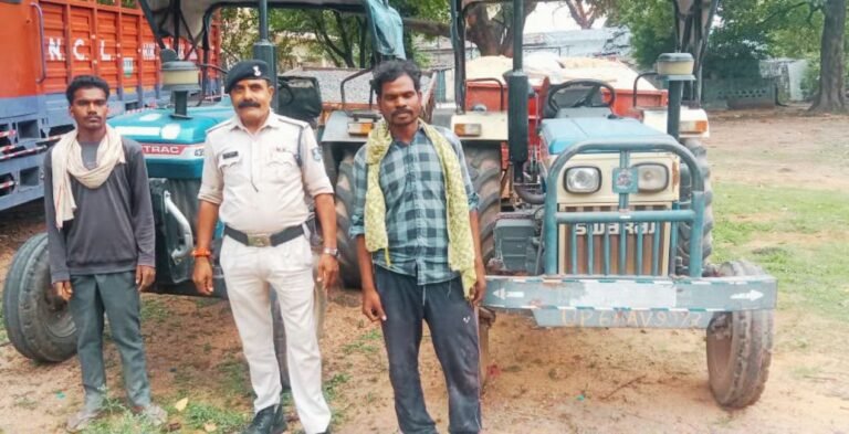 अवैध खनिज परिवहन पर प्रशासन की बड़ी कार्रवाई, रेत और गिट्टी से भरे 4 वाहन जब्त