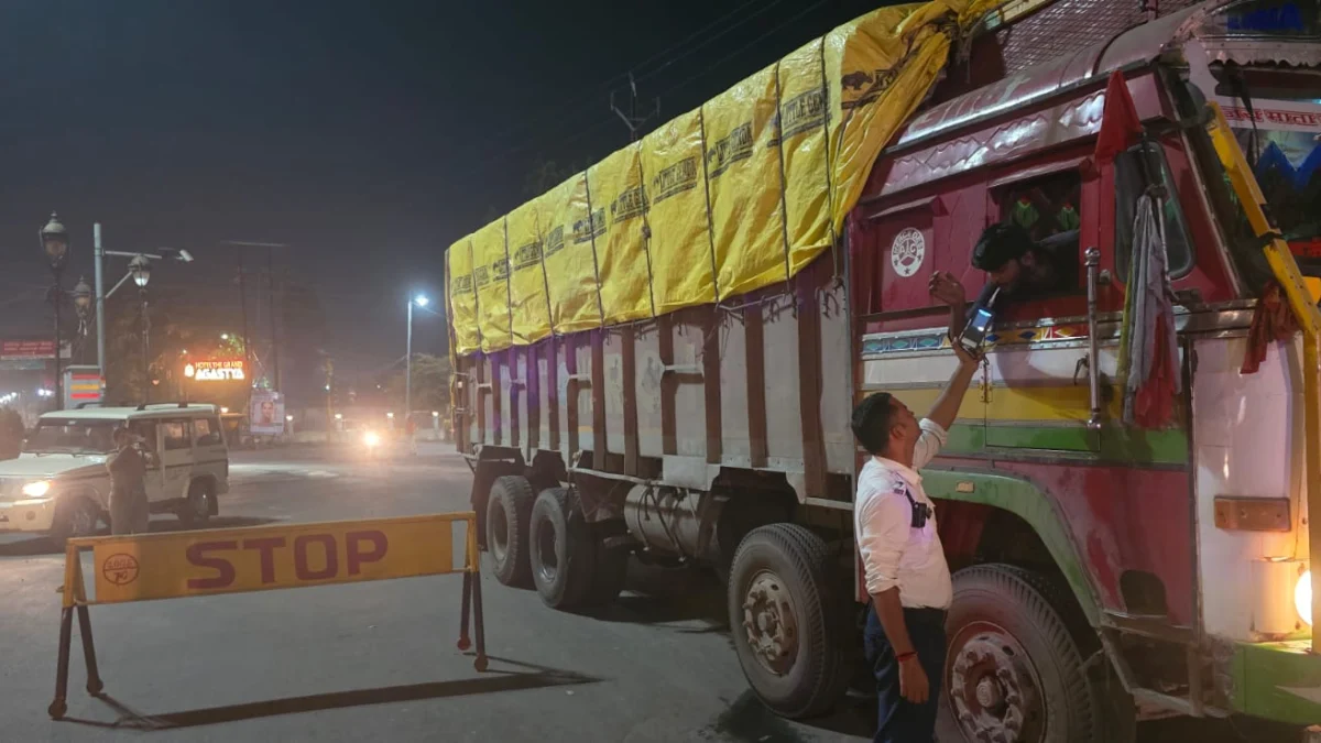 Singrauli Drunk Driving Case, Traffic Police Night Checking Singrauli