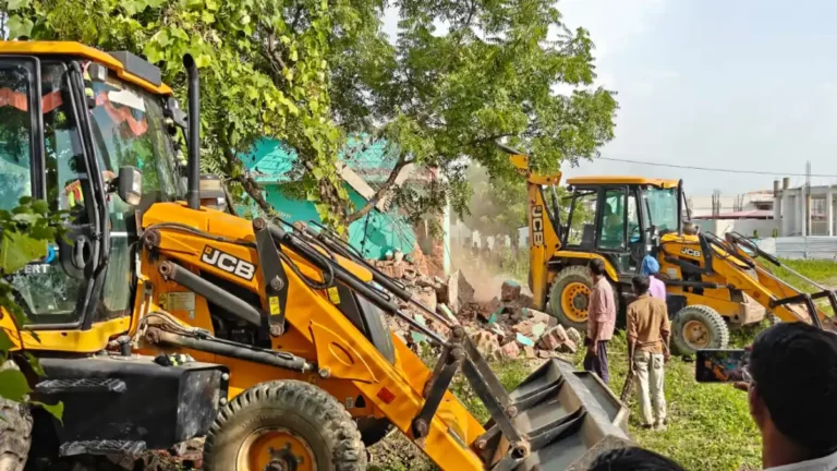 Encroachment Removal Near PG College Singrauli