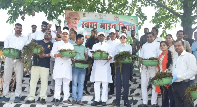 स्वच्छता अभियान में विधायक रामनिवास शाह ने किया श्रमदान, दिया स्वच्छता का संदेश